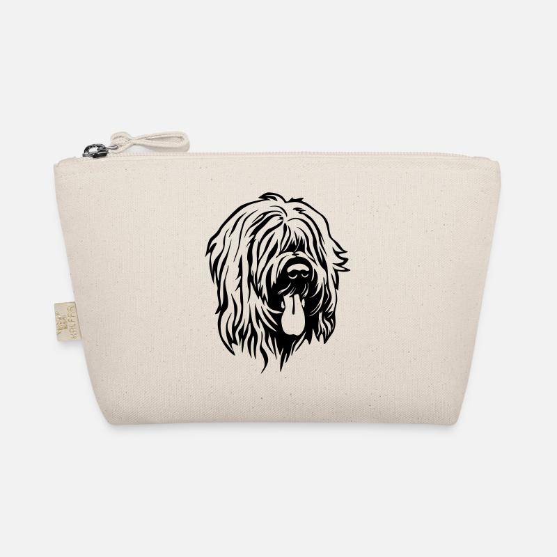 Briard Kopf Bio-Täschchen