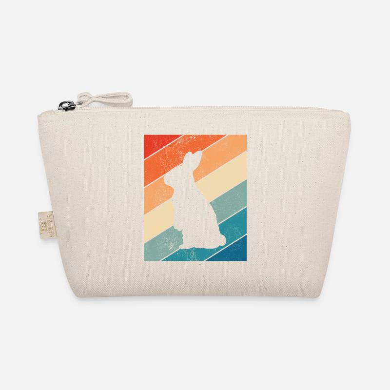 Rabbit Easter Retro Gift Organic Pouch