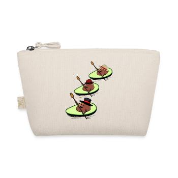 Canoe Avocado Race Paddle Boat Kids Child - Organic Pouch - nature - Front