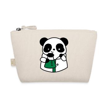 Panda chemical scientist technical biologist - Organic Pouch - nature - Front
