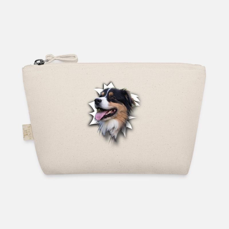 Australian Shepherd - Bio-Täschchen - Natur