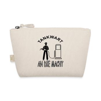 Tankwart Tankstelle Zapfsäule Diesel Geschenkidee - Bio-Täschchen - Natur - Vorne