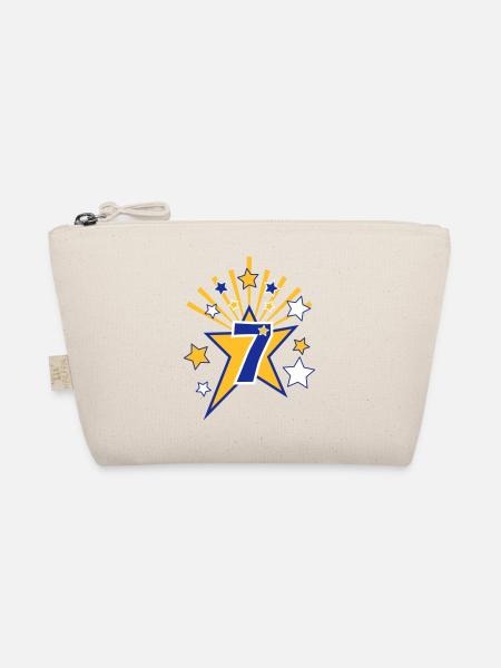 Birthday Star 7 - Organic Pouch - nature - Front