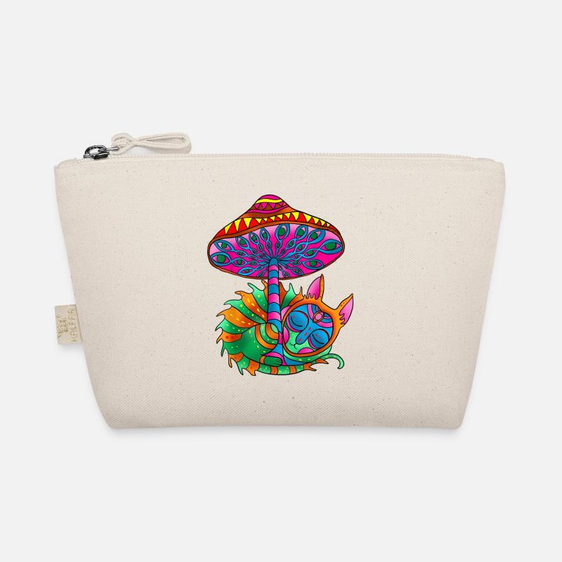 Trippy Goa Psychédélique Rave Trip Champignons Chat Trousse biologique