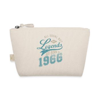 LEGEND ARE BORN IN 1966 birthday gift 56 years - Organic Pouch - nature - Front