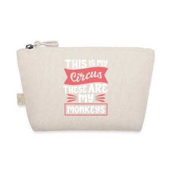This Is My Circus My Monkeys Saying - Organic Pouch - nature - Front