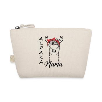 Alpaka Mama 60er Look - Bio-Täschchen - Natur - Vorne