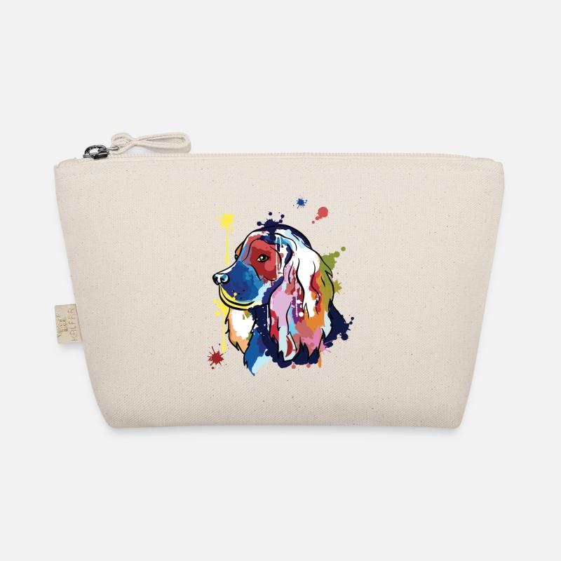 Cocker spaniel - colorful illustration Organic Pouch