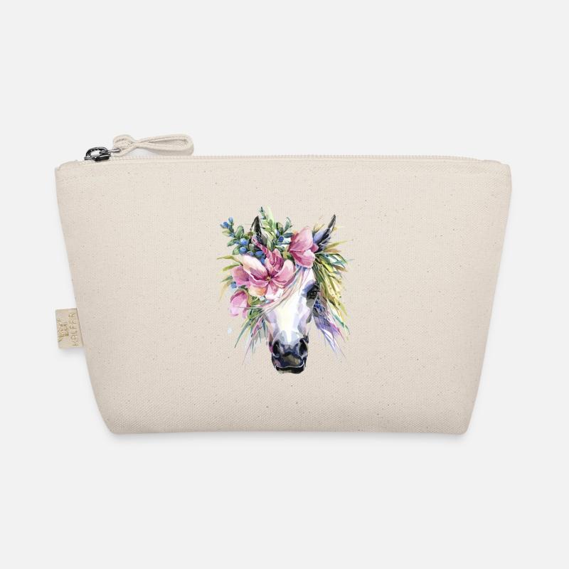 cheval fleurs licorne - Trousse biologique - nature