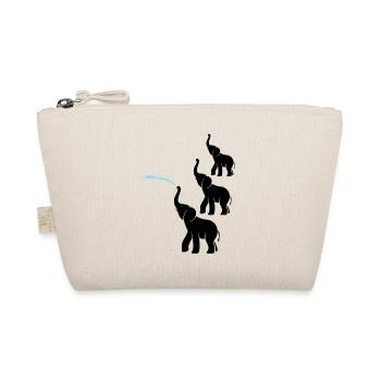 Elephant Safari Africa Elephant Wilderness Gift - Organic Pouch - nature - Front