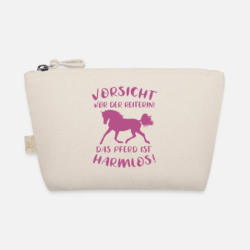 Lustiger Reiterspruch Pferdefan Geschenk Bio-Täschchen