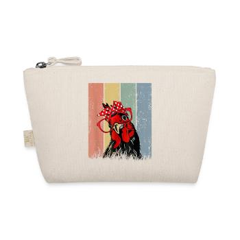 Fille douce poulet avec bandana lunettes bandeau - Trousse biologique - nature - Devant