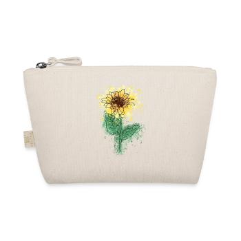 Aquarell Sonnenblume - Bio-Täschchen - Natur - Vorne
