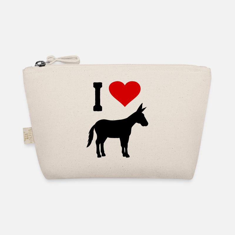 Esel Liebe Muli Maultier Herz Bauernhof Tier Bauer Bio-Täschchen