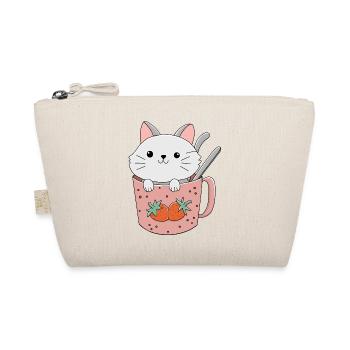 mignon Chat Kawai dans une tasse - Trousse biologique - nature - Devant