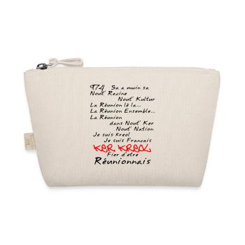 La Réunion Fier D'Être Réunionnais T-Shirt Homme - Trousse biologique - nature - Devant