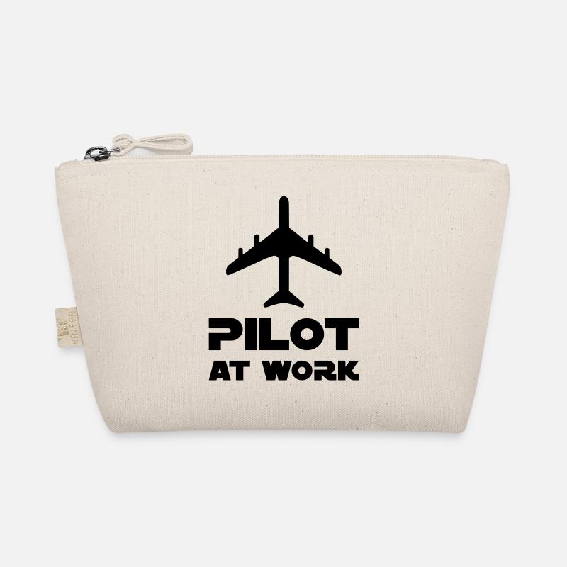 Pilot at work (Flugzeug) Bio-Täschchen