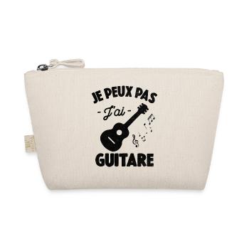 Je Peux Pas J'ai Guitare Cadeau Guitariste - Trousse biologique - nature - Devant