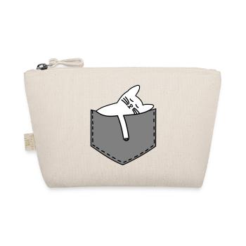 Cat in the bag - Bio-Täschchen - Natur - Vorne