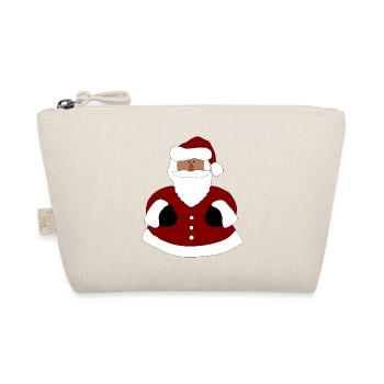 Santa Umarmung Illustration - Bio-Täschchen - Natur - Vorne