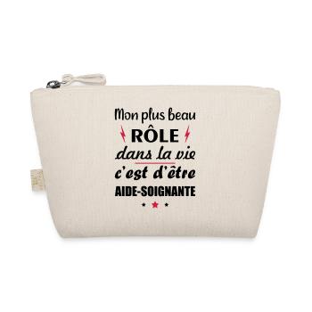 Mon plus beau rôle aide-soignante, cadeau soignant - Trousse biologique - nature - Devant