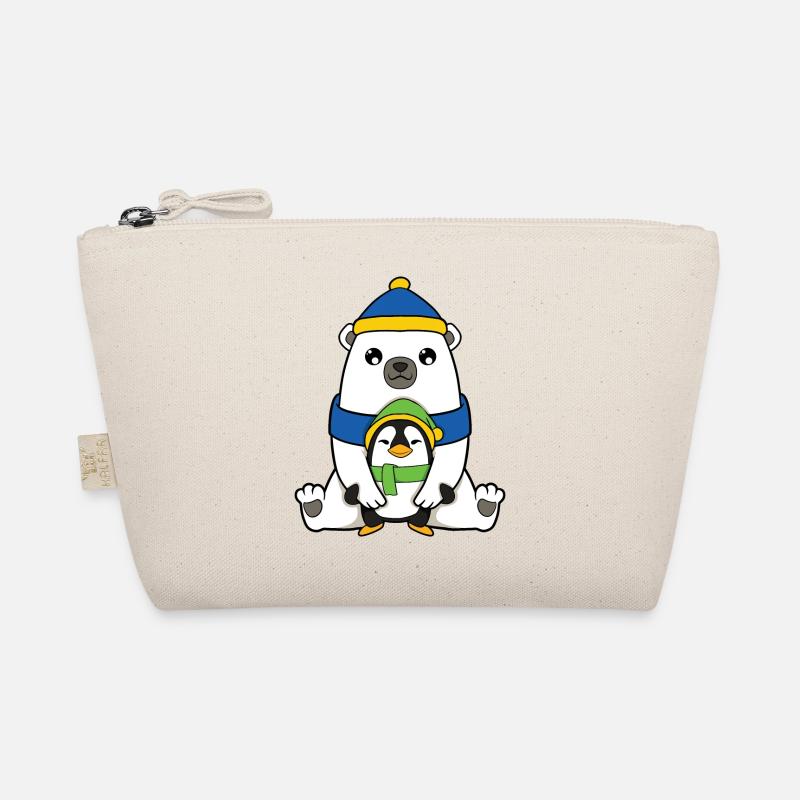 Eisbär mit Pinguin Bio-Täschchen
