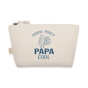 papa poule papa cool Cadeau Humour - Trousse biologique - nature - Devant