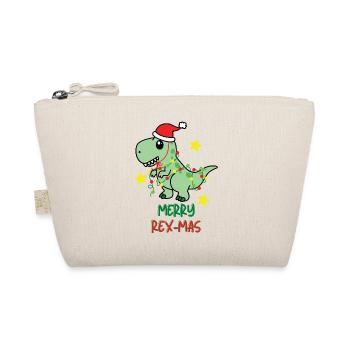 Merry Rex-Mas Ugly Christmas XMAS X-Mas - Organic Pouch - nature - Front