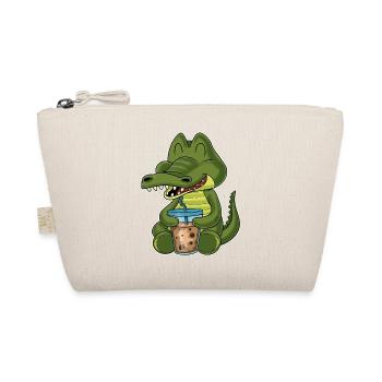 Bubble Tea Kawaii Crocodile I Boba Tea Otaku - Bio-Täschchen - Natur - Vorne