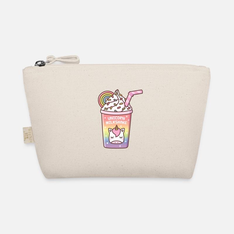 Cute Rainbow Unicorn Milkshake Drink Organic Pouch