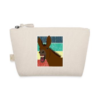 Maultier Muli Esel Pferd Vintage Geschenk - Bio-Täschchen - Natur - Vorne