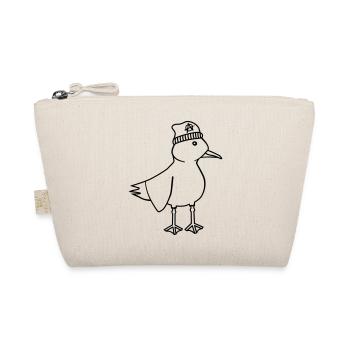 Seagull Anarchy – Naughty Maritime Hipster Coastal Art - Organic Pouch - nature - Front