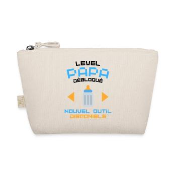 Level papa débloqué cadeau papa gamer - Trousse biologique - nature - Devant