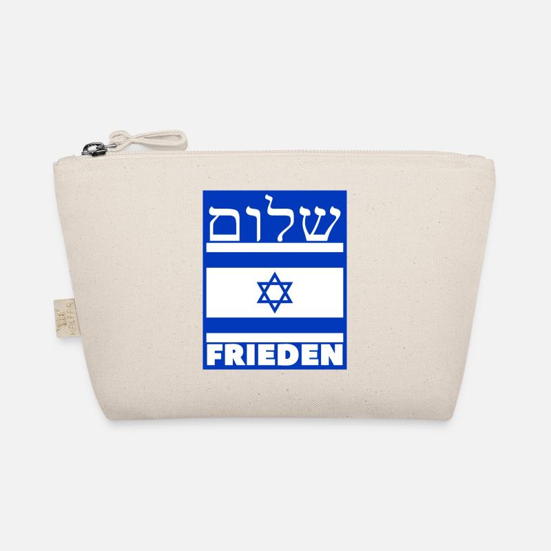 Shalom Israel - Frieden Israel - Bio-Täschchen - Natur