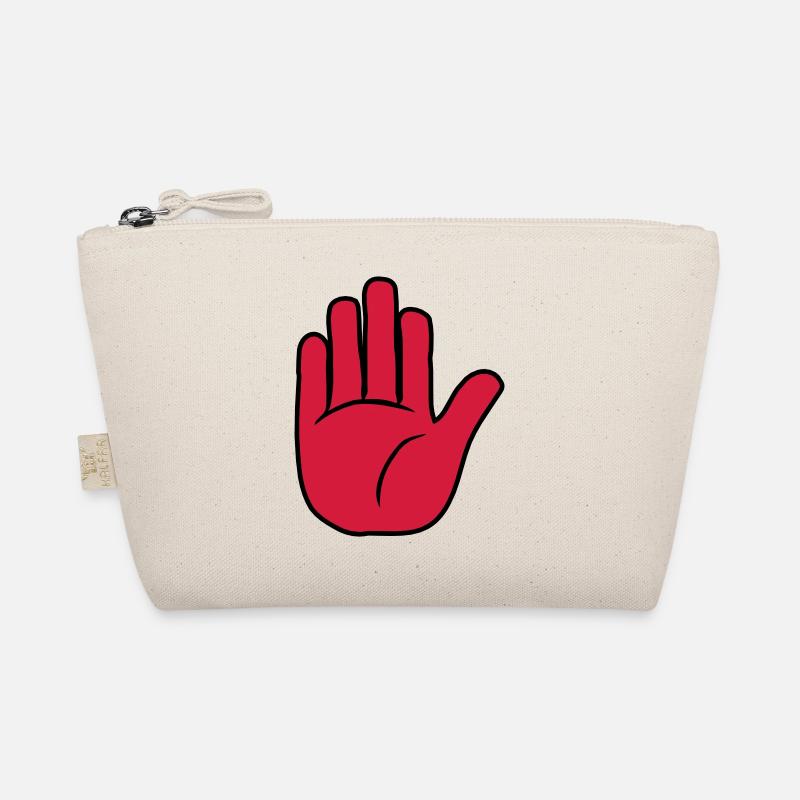 Stop Hand Zeichen Bio-Täschchen