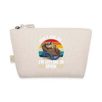 Spain Holiday Trip Sloth - Organic Pouch - nature - Front