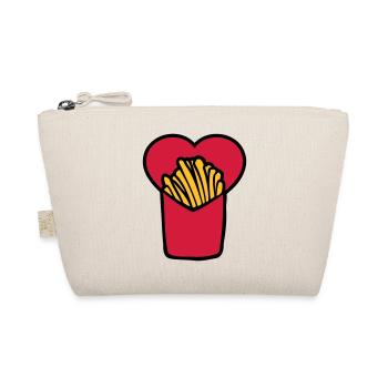 French Fries Love - Bio-Täschchen - Natur - Vorne