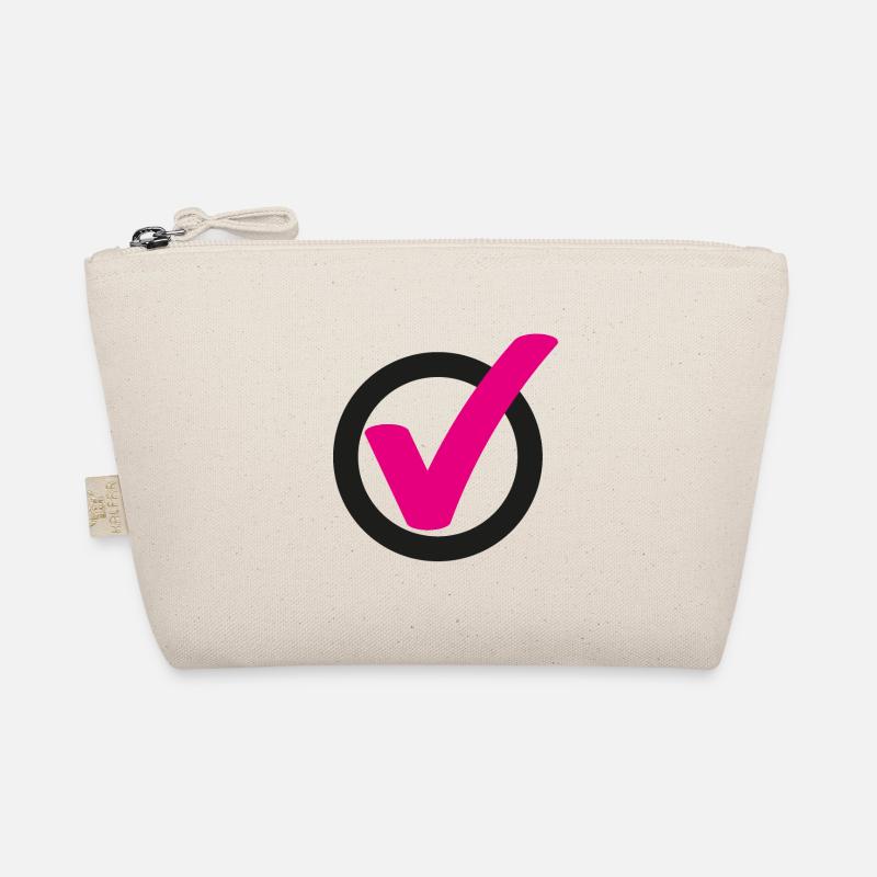Tick Check mark sign Organic Pouch