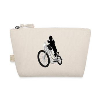 Motorcycling Motorcycle Bike Stunt Gift Idea - Organic Pouch - nature - Front