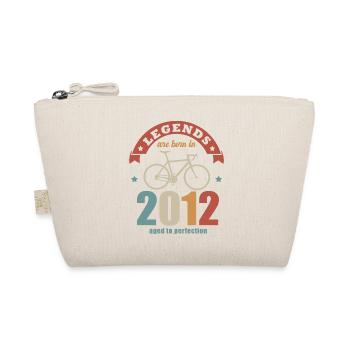 cycling bike anniversary born in 2012 10 years - Organic Pouch - nature - Front