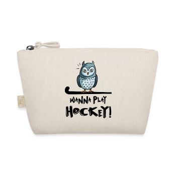 feldhockey hockey fieldhockey wanna play hockey - Organic Pouch - nature - Front