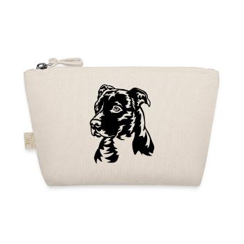 American Staffordshire Terrier Head - Organic Pouch - nature - Front