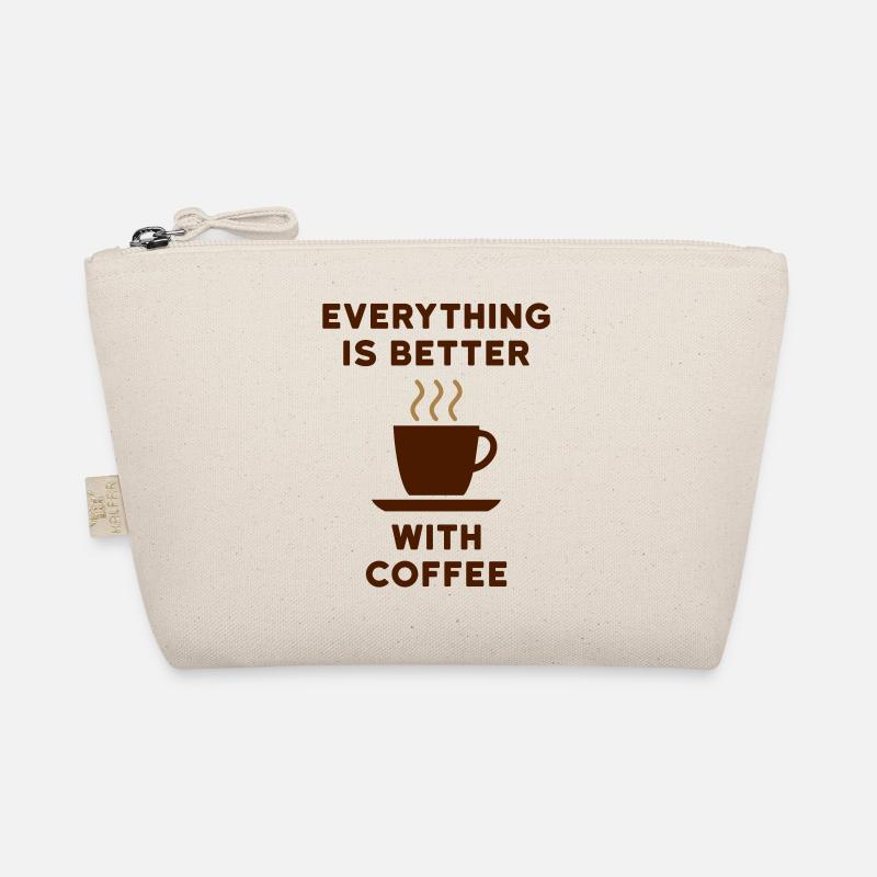 Everything is better with coffee (Kaffeetasse) Bio-Täschchen