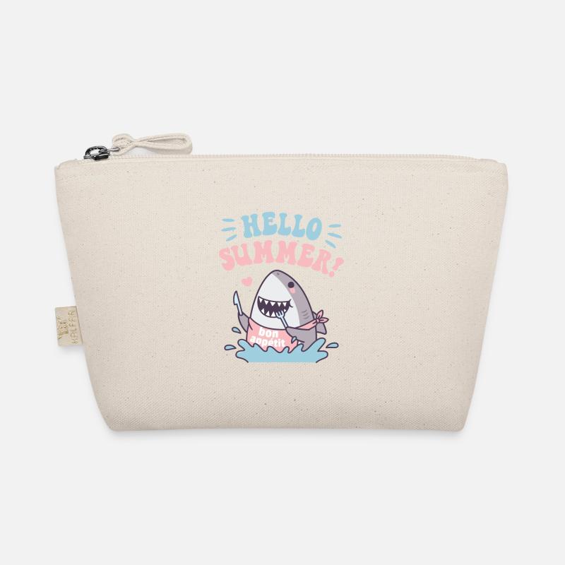 Funny Shark Bon Appetit, Hello Summer Organic Pouch