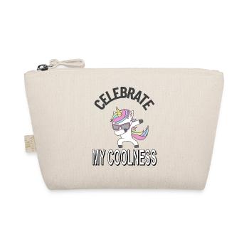 Einhorn mythisch Märchen Fee Pony Pink Geschenk - Bio-Täschchen - Natur - Vorne