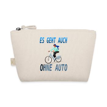 Fahrradfahren Radfahren Fahrradtour Geschenkidee - Bio-Täschchen - Natur - Vorne