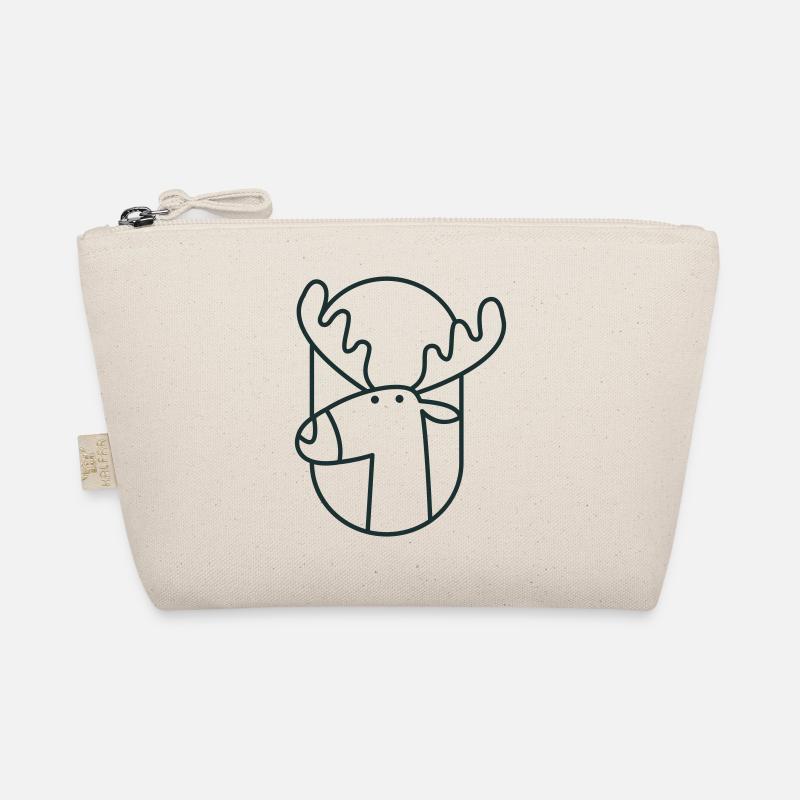 Elchkopf im Sitzen Bio-Täschchen