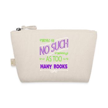 readers birthday present idea geek joke book lover - Bio-Täschchen - Natur - Vorne