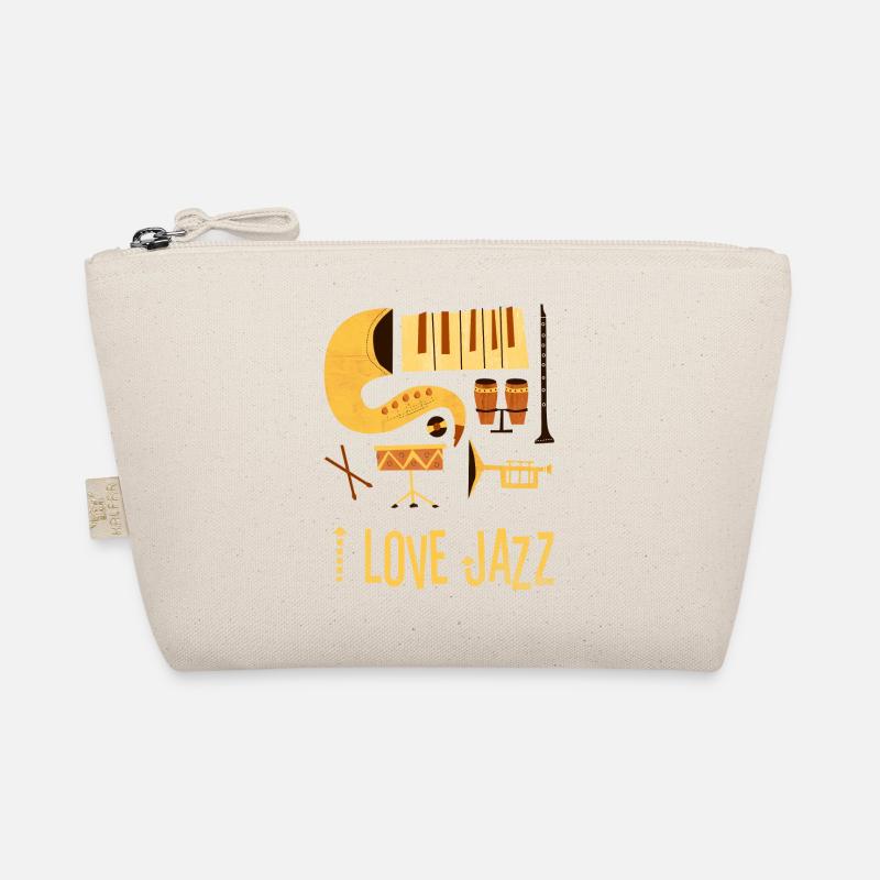 i love jazz instruments Zeichenfläche 1 Bio-Täschchen