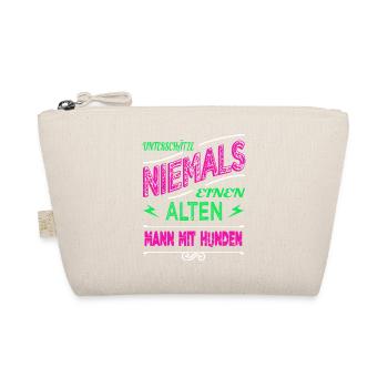 beste mama weihnachten großpapa bluthund - Bio-Täschchen - Natur - Vorne
